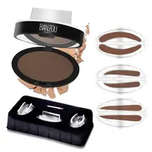 Новейший порошковый уплотнитель для бровей, водонепроницаемый штамп для бровей, набор теней для бровей, естественная форма, штемпель для пудры, палитра 131-0425