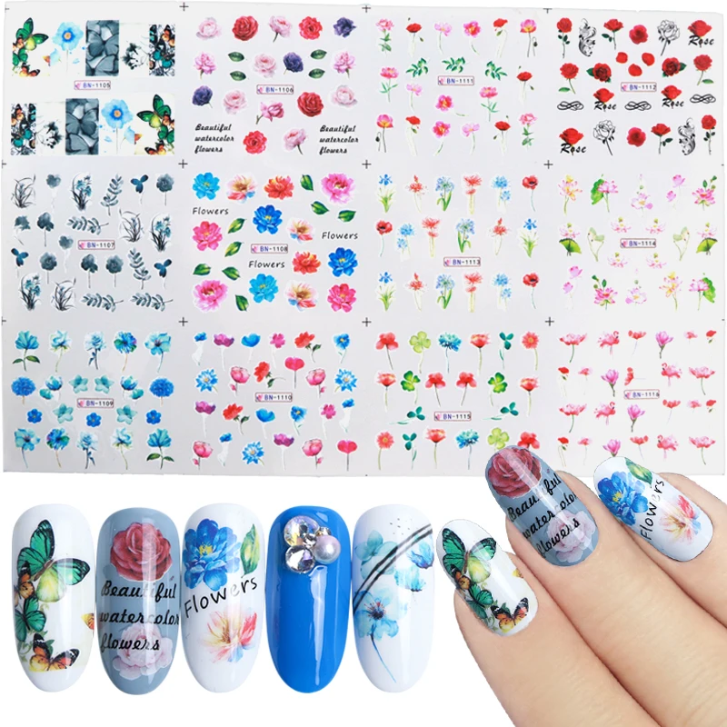 Flowers designs stickers -2