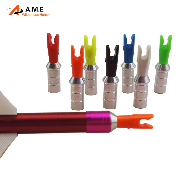 50pcs Compound bow Arrow Pin Nocks 6.0mm Aluminum Pins and Plastic Pin