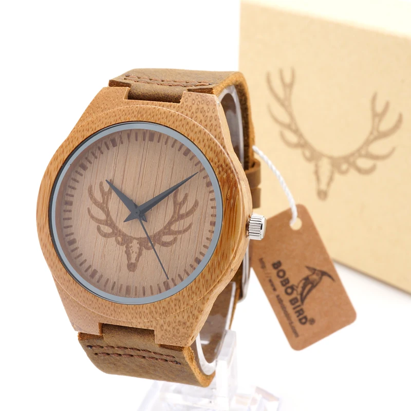 Prix pour Bobo bird f28 100% hommes faits à la main en bois massif bambou quartz montre Avec Japonais Miyota Mouvement Et Réel Bracelet En Cuir Pour cadeau Prix pour Bobo bird f28 100% hommes faits à la main en bois massif bambou quartz montre Avec Japonais Miyota Mouvement Et Réel Bracelet En Cuir Pour cadeau