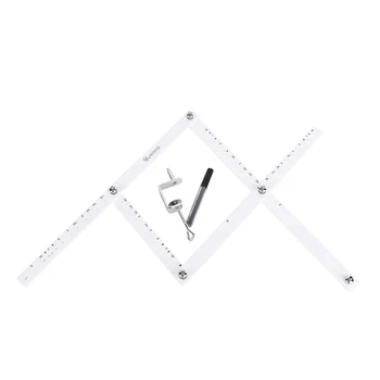 

34cm Scale Drawing Ruler Artist Pantograph Folding Ruler Reducer Enlarger Tool Art Craft For Office School Supplies