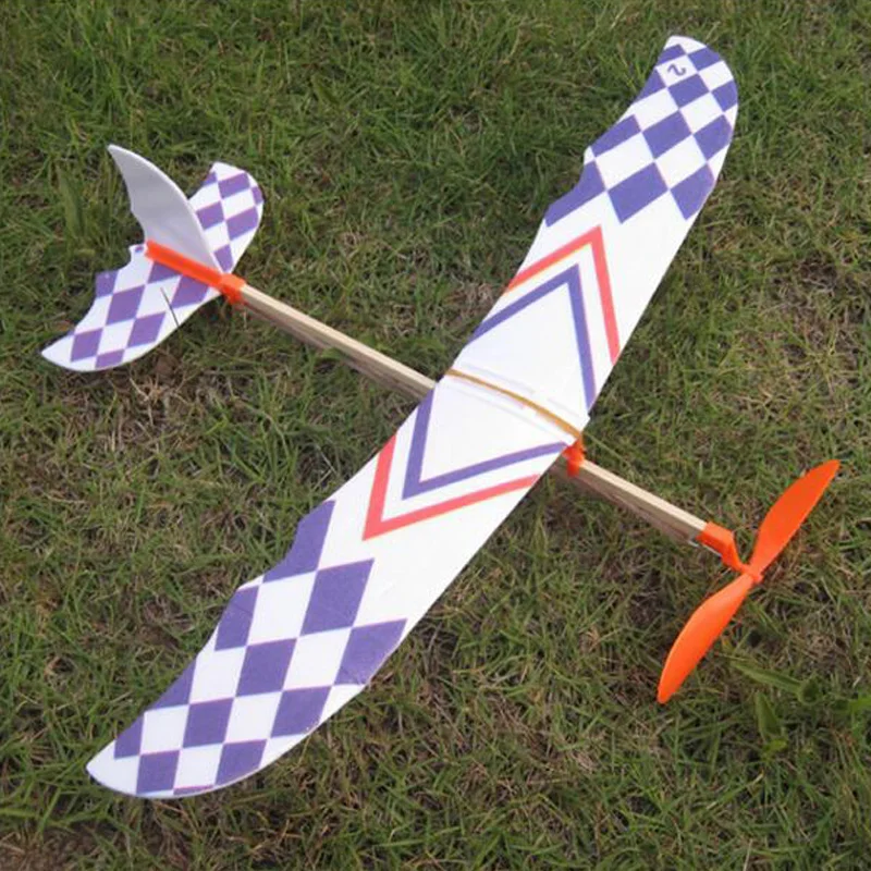 Горячая Распродажа, эластичная резинка с питанием, сделай сам, комплект модели самолета, самолета, обучающая игрушка