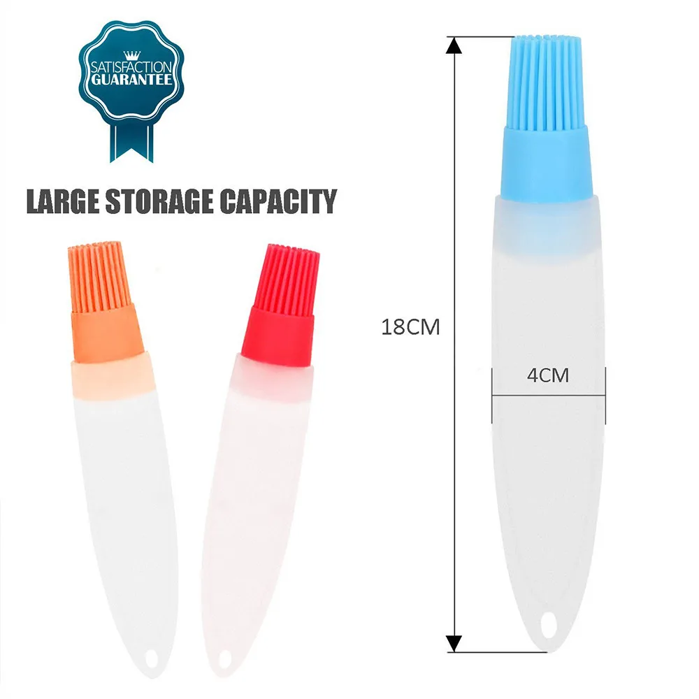 

Silicone Baking Cake Butter Bread Pastry Liquid Oil Pen Tube Brush BBQ Tool Easy to clean Wash Brushes Magic Cleaning Brushes