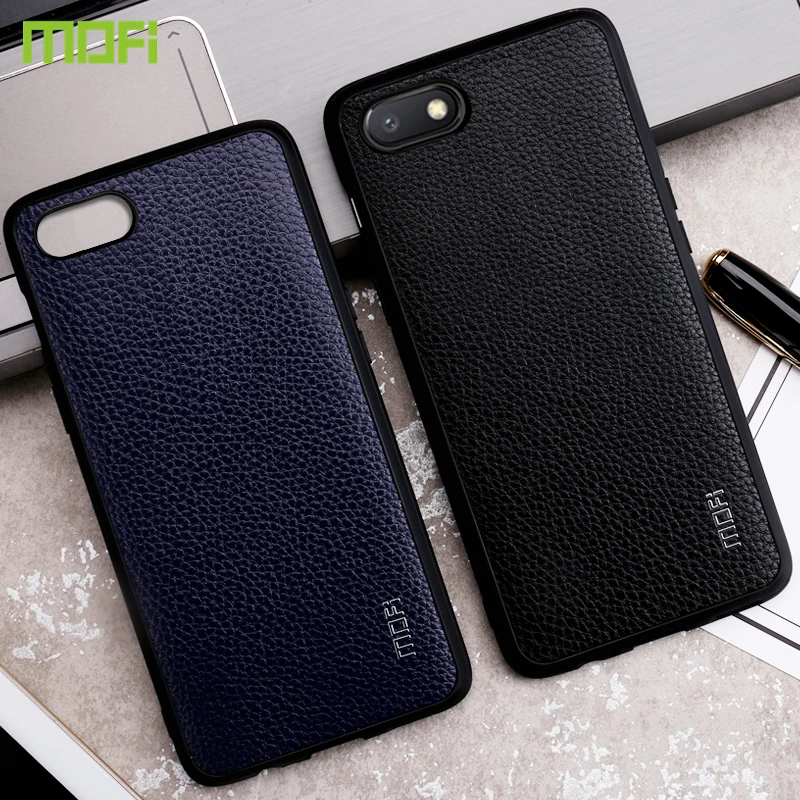 Для Xiaomi Redmi 6A Чехол чехол Mofi задний искусственная кожа зернистый Бизнес Стиль