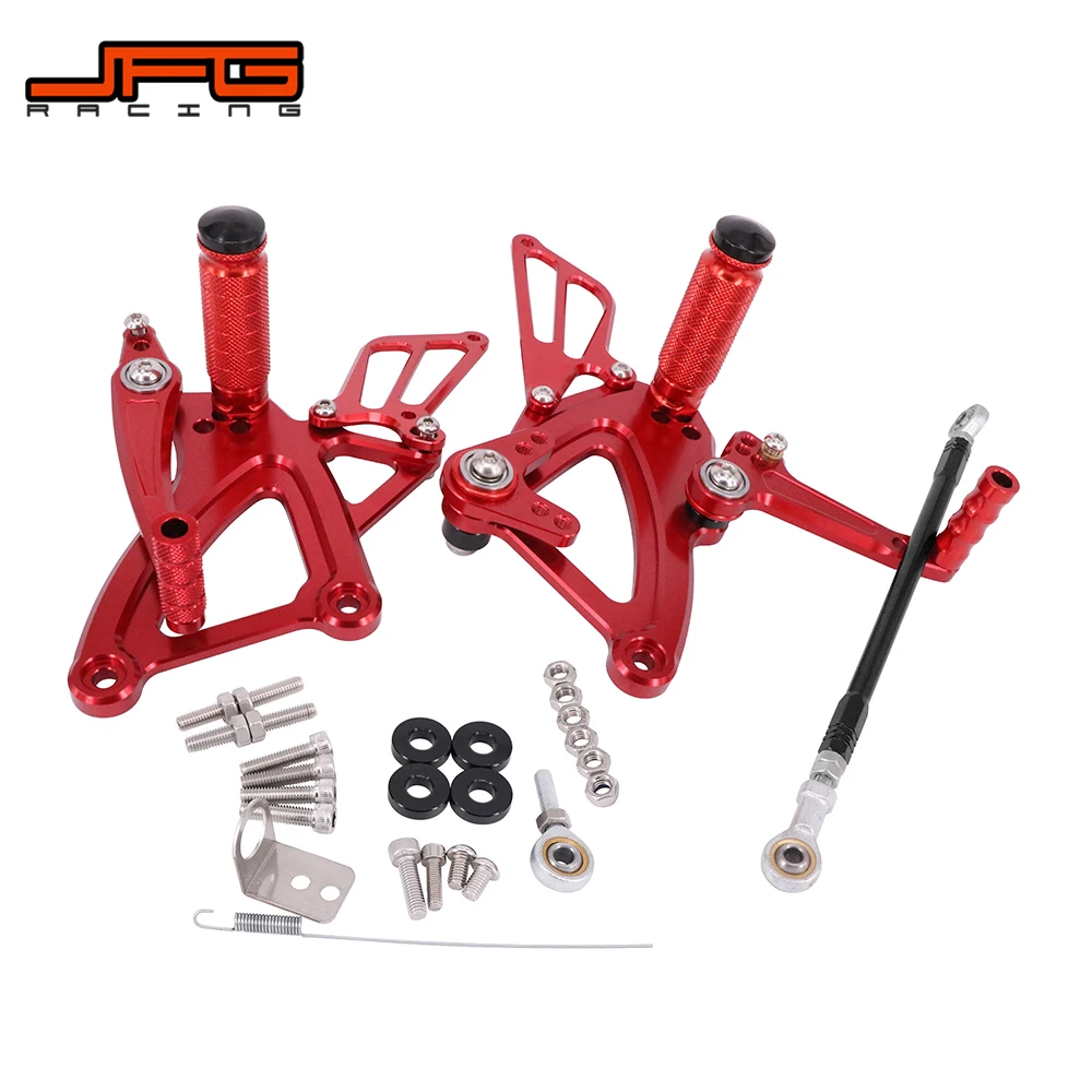 Motorcycle CNC Adjustable Foot Pegs Pedals Rest Rearset Footpegs For HONDA CBR400R CB400F CBR500R CB500F 2013-2017 Street Bike