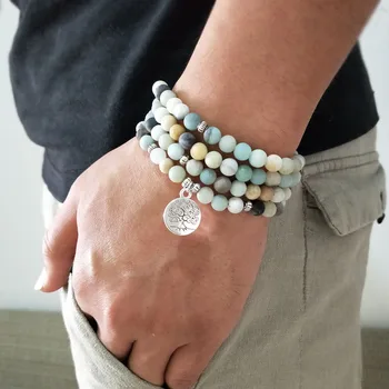 Bracelet Mala Amazonite énergétique