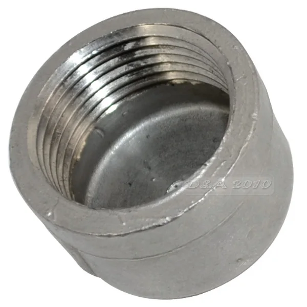 

MEGAIRON BSPT 1" DN25 Pipe Cap Female Stainless Steel SS304 Threaded Pipe Cover Cap For Pipe
