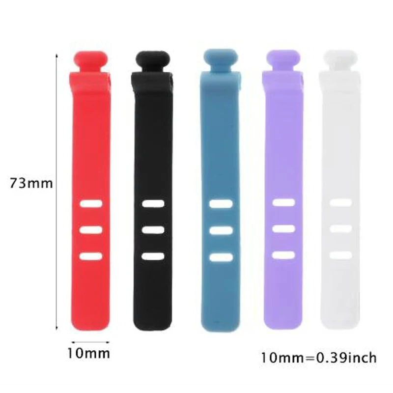 

New Fastening Reusable Cable Organizer Earphone Mouse Ties Cable Management Wire Cable Winder 2019 Fashion Cable Organizer