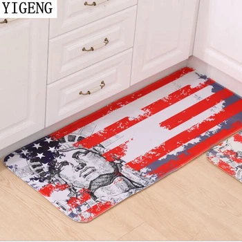 

Hot Design Cute Squirrel Statue of Libert Bathroom Carpet Entrance Doormat Rug Anti-Slip Rectangular Bedroom Kitchen Floor Mat