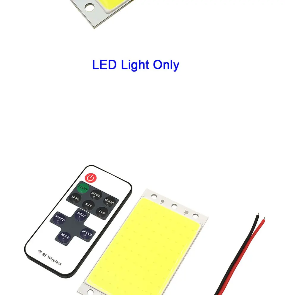 Dimmable LED Light 12V 110V 220V COB LED Panel Lamp with Dimmer Warm Day Cool White COB Chip for Car Lighting Work Lamp DIY Bulb (8)