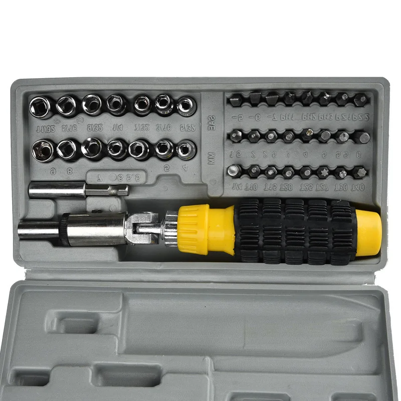 

41 PCS Car and Motorcycle Repair Toolbox Precision Socket Driver Socket Socket Driver Automotive Auto Repair Tool Kit