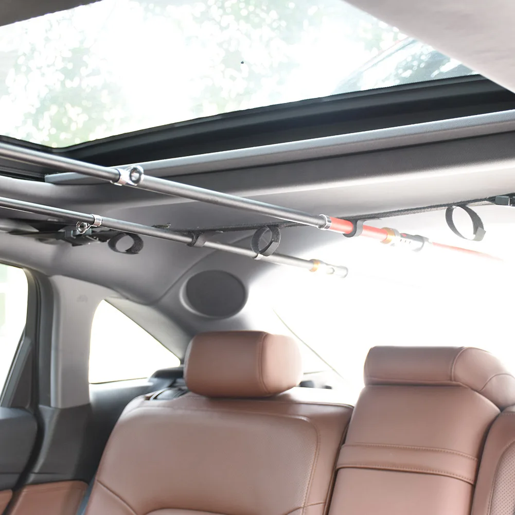 Per 2PCS Car Fishing Rod Stand Holder Belt for SUV//MVP//RV//Minivan Universal Fishing Rod Strap