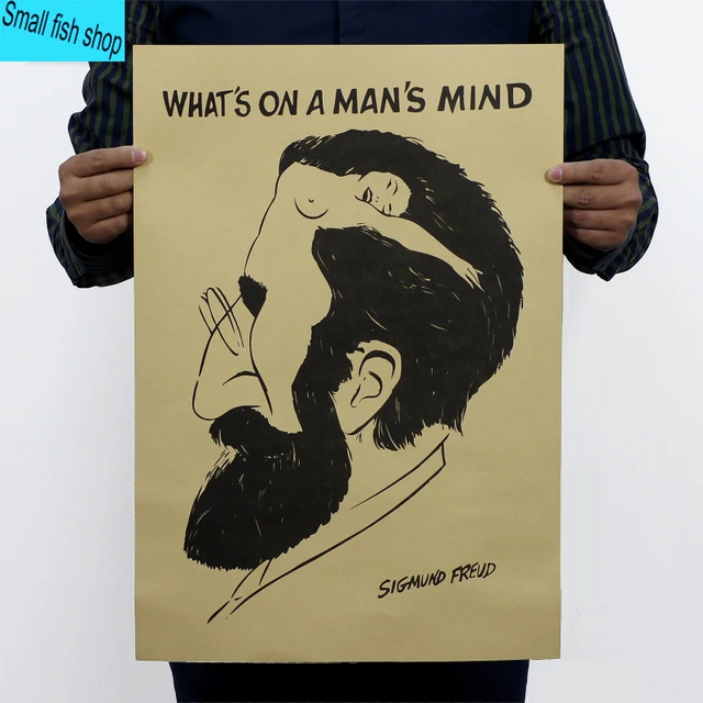 what is the man s mind sigmund freud psychology home furnishing what is the man s mind sigmund freud psychology home furnishing decoration kraft personage poster drawing core