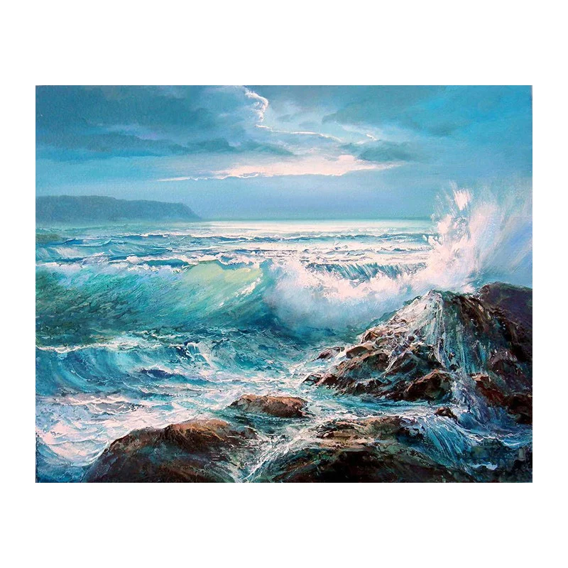 

DUTEY Full Square/Round Drill 5D DIY Diamond Painting "Sea waves " 3D Embroidery Cross Stitch Mosaic Home Decor Gift WZ