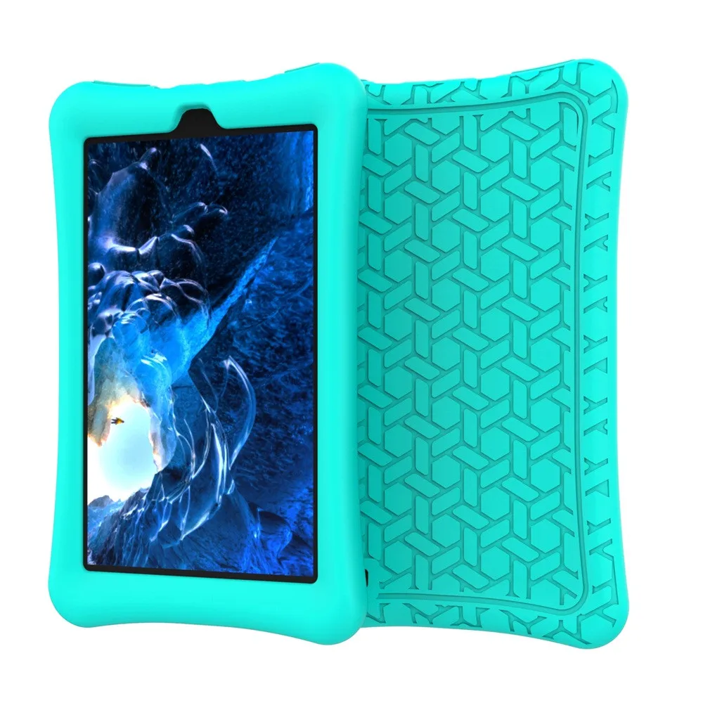 

7 Inches Kids Anti Shock Silicone Tablet Case Cover For 2017 Amazon Kindle Fire HD 7 0J Drop Shipping