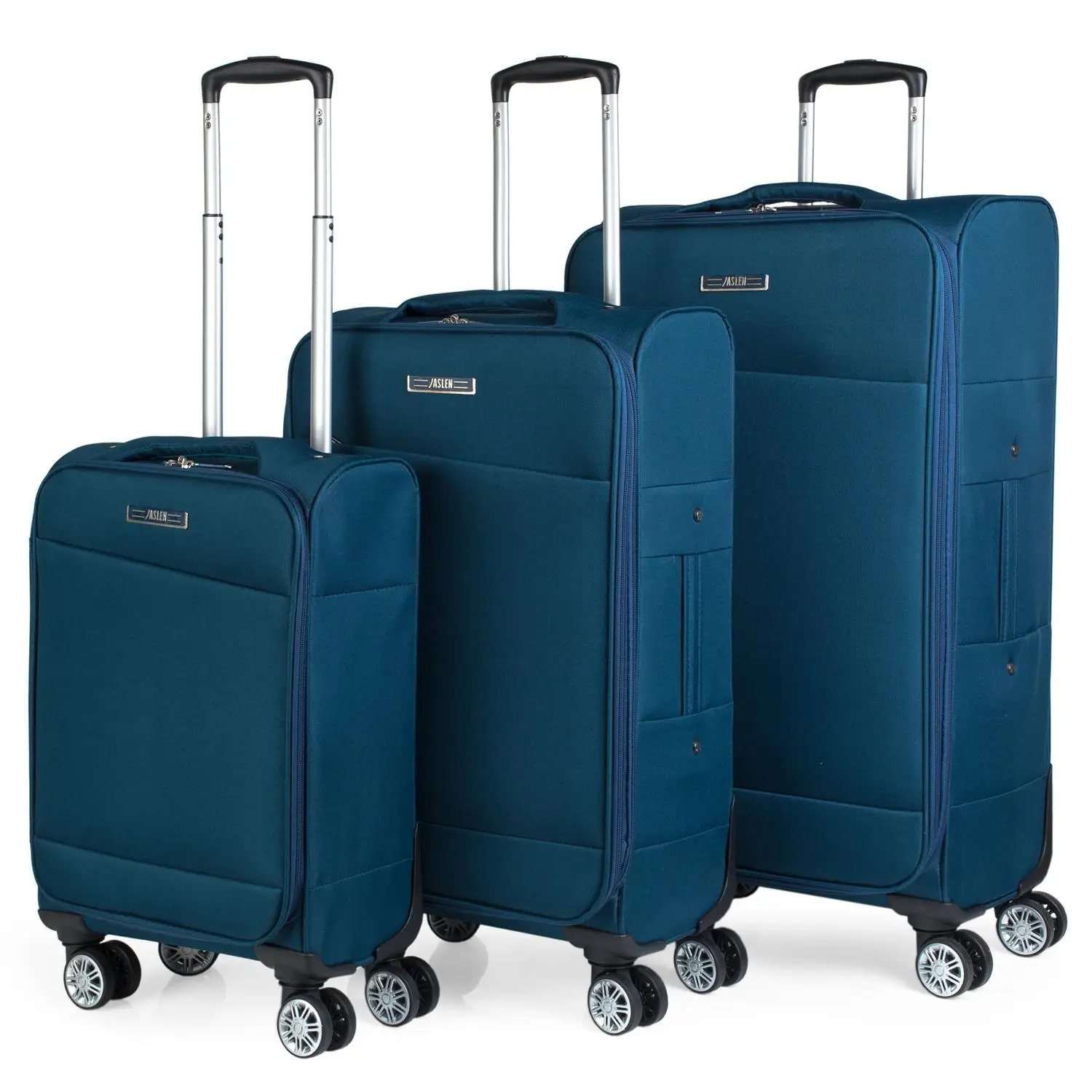 Jaslen модель Helsinki набор из 3 дорожные чемоданы из мягкого полиэстера в 3 цветах 101000 - Цвет: Синий