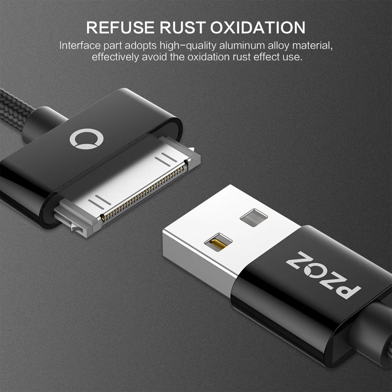 PZOZ for iphone4 cable 30 pin fast charger usb for apple iphone 4s 4 s charging cable cabe touch parts port cord 2m 4se adapter