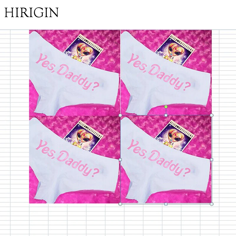 

Women Girls Print letter Yes Daddy Underpants Seamless women Briefs Knickers buttocks Underwear Panties