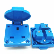 Британская промышленность Безопасности выход 13A 250 V IP54 TUV BS Сертификация ЧЕРНЫЙ Великобритания водонепроницаемый разъем подключения питания, 1 шт