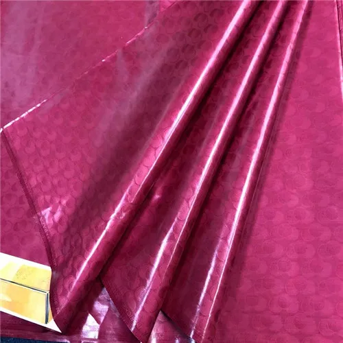 Базен riche getzner ткань атику для мужчин африканская ткань материал Анкара ткань Высокое качество 5 ярдов/лот LYB-123 - Цвет: fushia