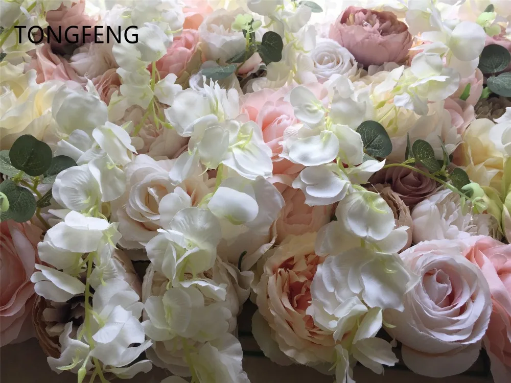 TONGFENG 10 шт./лот Mixcolor свадебный 3D цветок настенный бегунок Свадебная искусственная