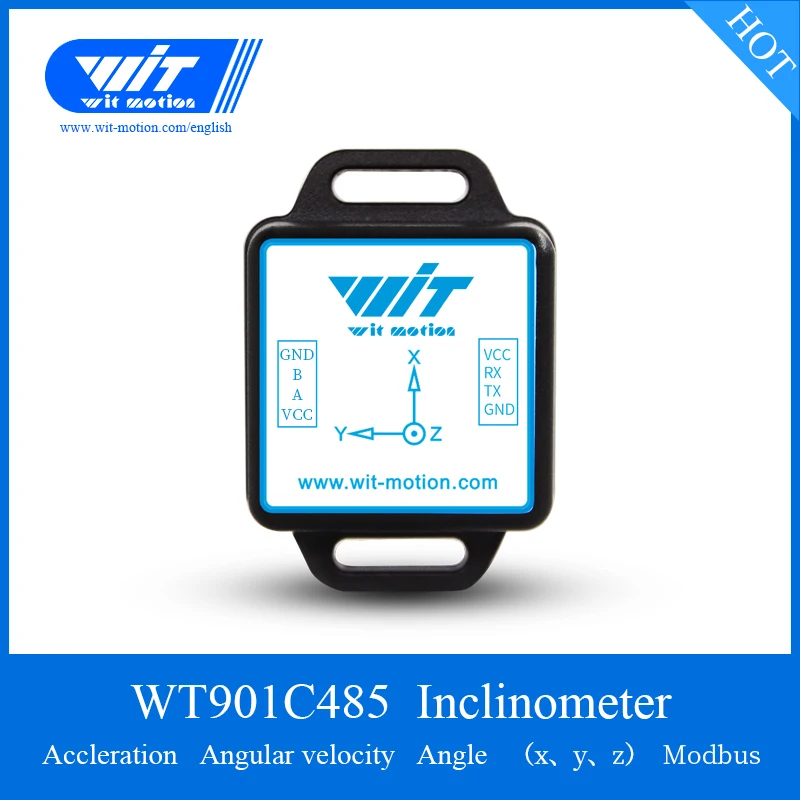 

WitMotion WT901C485 Sensor 3-Axis Angle Inclinometer Accelerometer Gyro Magnetometer Module MultiConnected RS485 Modbus Protocol