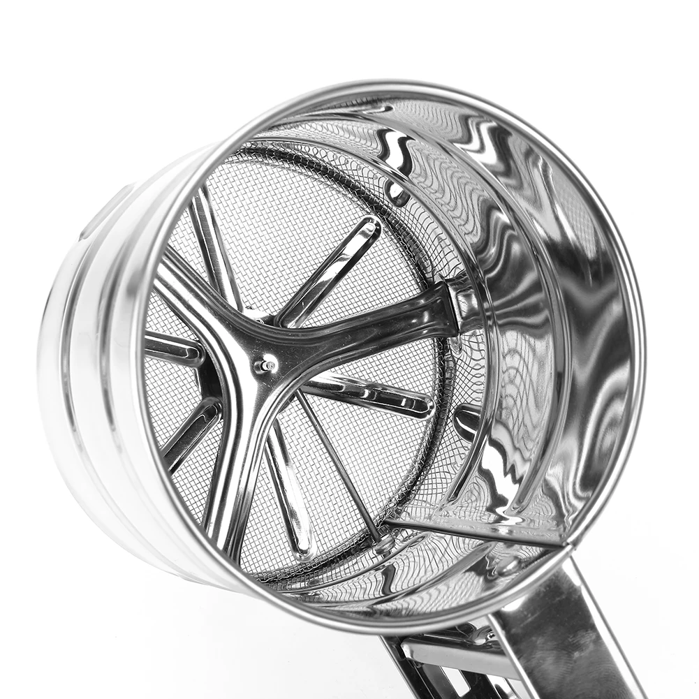Stainless Steel Cup Shape Mesh Cake Flour Sifter Strainer Icing Sugar Shaker Sieve Tool Home Kitchen Baking Sifter Accessories Stainless Steel Cup Shape Mesh Cake Flour Sifter Strainer Icing Sugar Shaker Sieve Tool Home Kitchen Baking Sifter Accessories