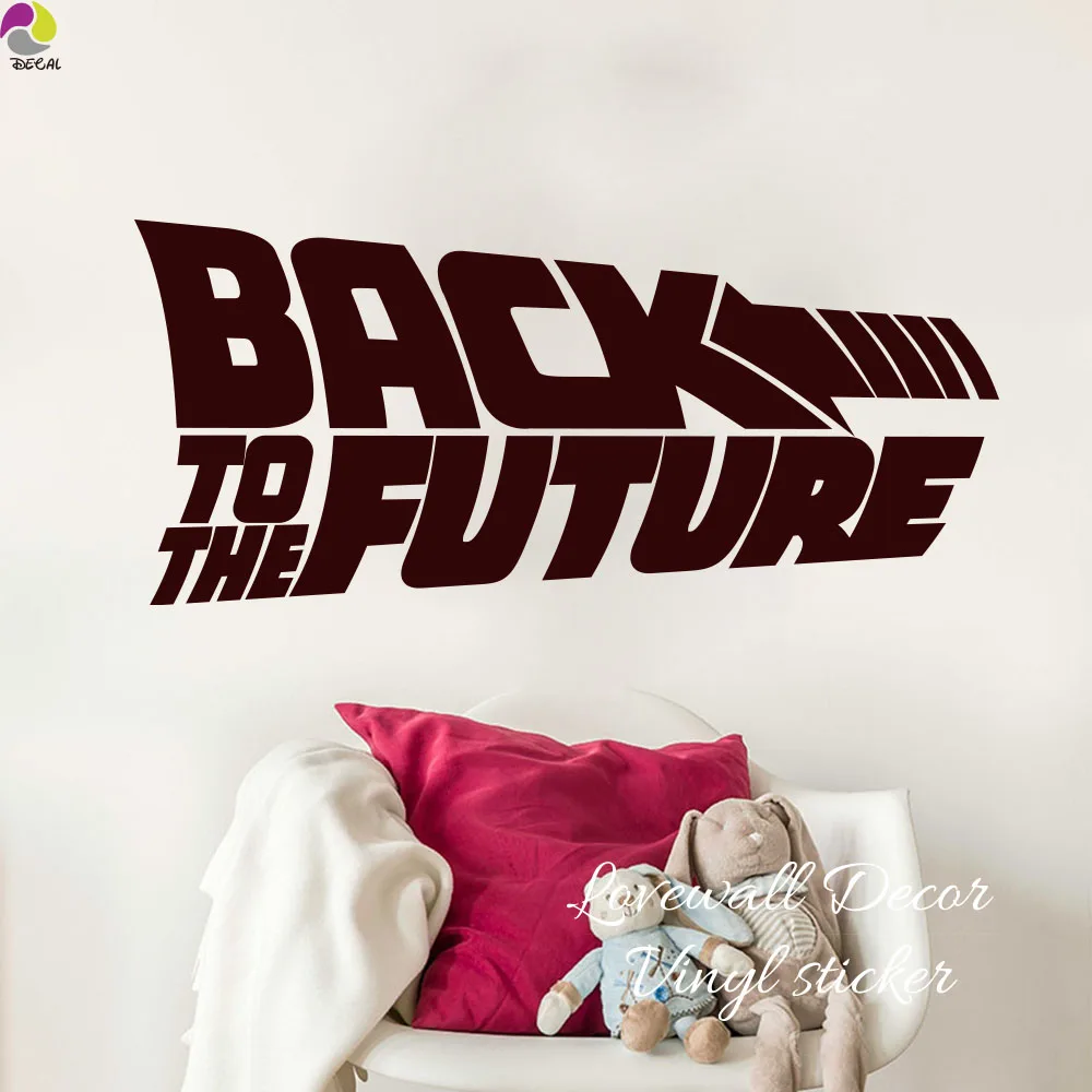 Back To The Future Quote Wall Sticker Bedroom Living Room Motivational Inspirational Quote Wall Decal Home Decor Vinyl  (2)
