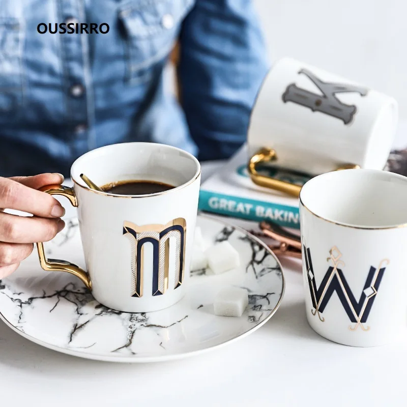 

OUSSIRRO 350ML Creative Ceramic Mug Special Slotted Cup Breakfast Mug Home Office Fancy Gift for Tea Drinker