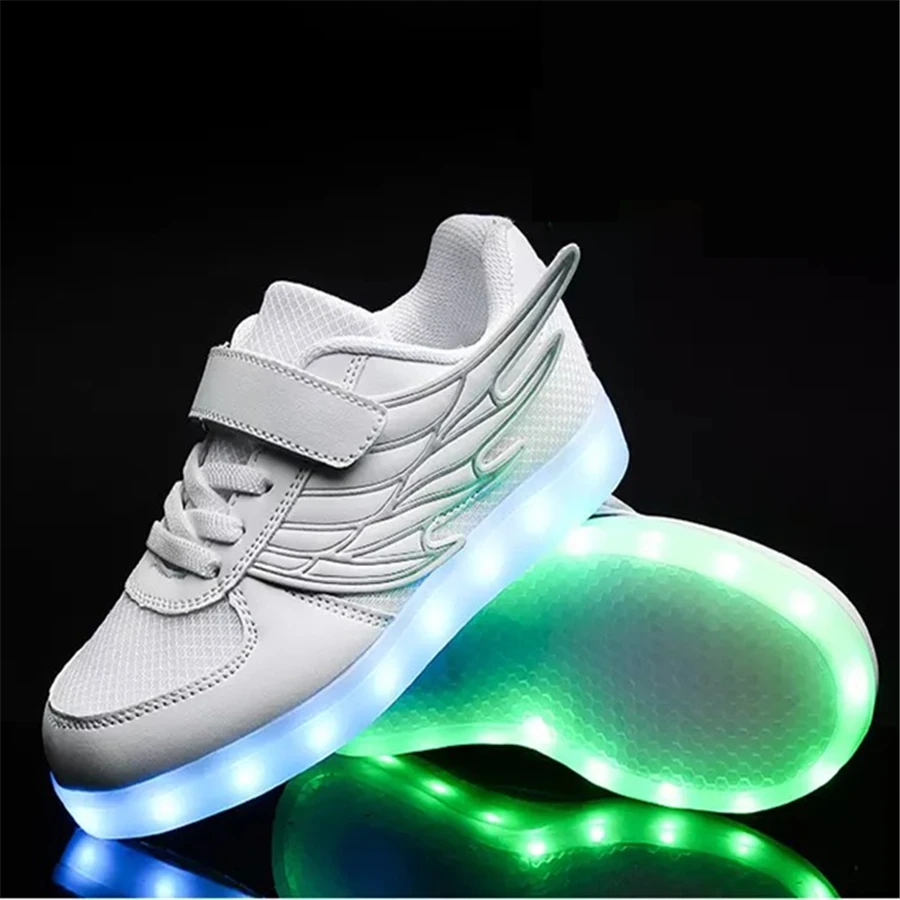 Cita callejón Oculto Luz led sneakers Niños ala sneakers niños Niñas alas Zapatos niños Zapatos  LED luz transpirable escolares 50z0019|sneakers boys|wings shoes kidswings  sneakers kids - AliExpress