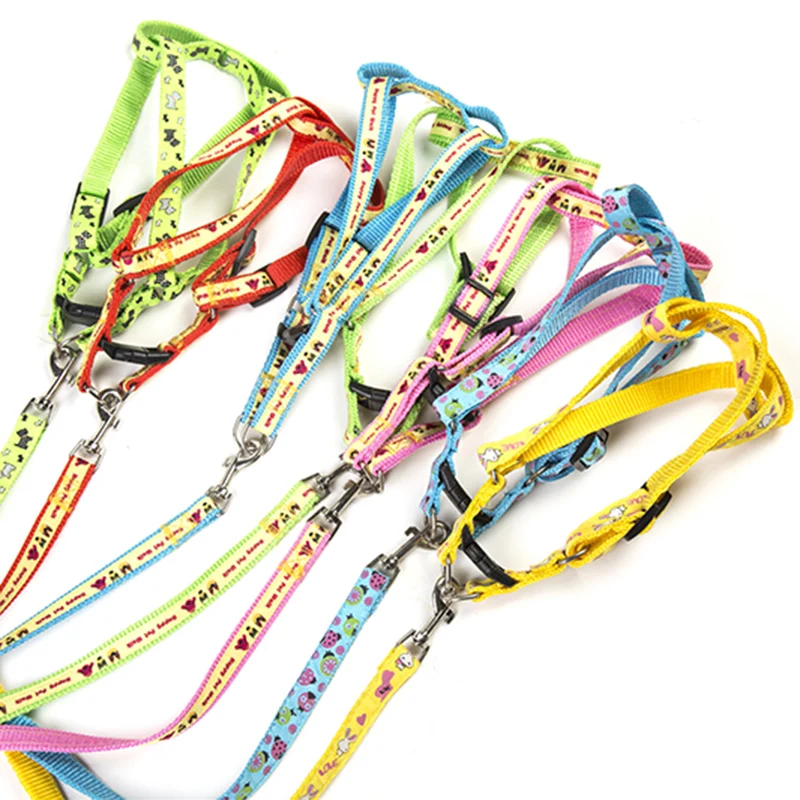 

XINANdog leash nylon running pet goods small dogs harness pet leash collar adjustable puppy breast-band dog accessories