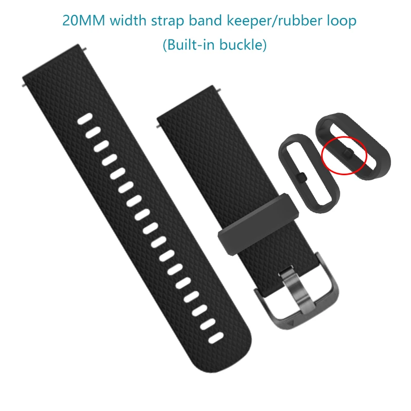Custode per cinturino in silicone ECSEM per Garmin venu sq/vivoactive 3  cinturino in gomma per Amazfit BIP U/S gts2 tappo per cinturino fissaggio  fermo|Smart Accessories| - AliExpress
