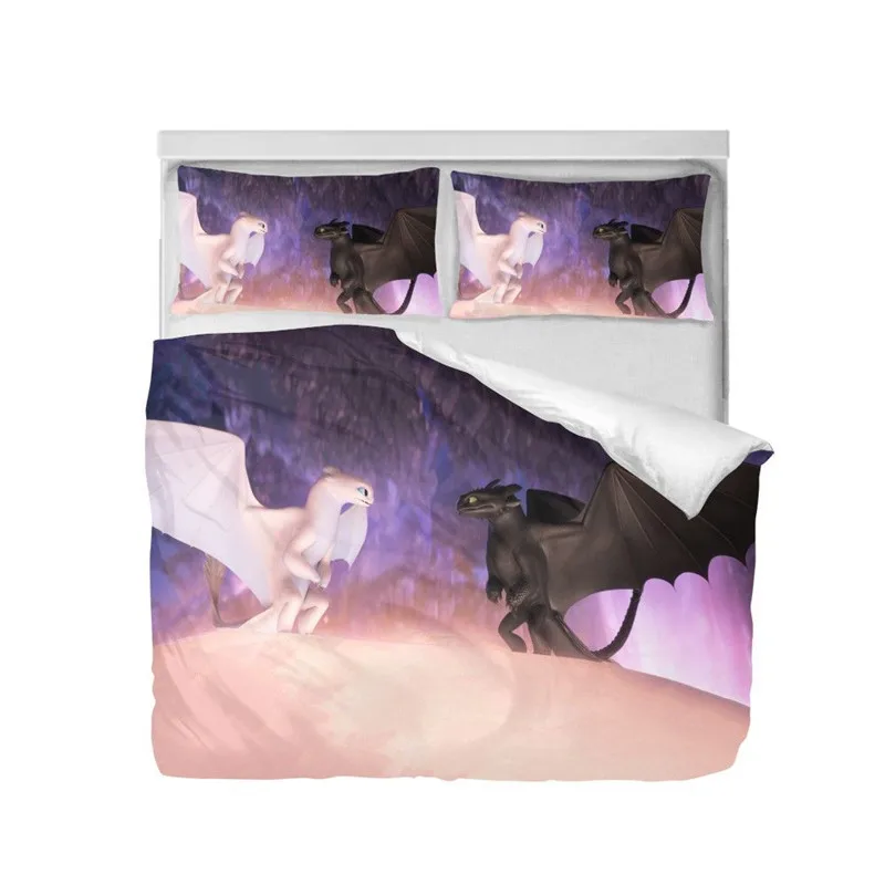 طقم سرير الكرتون كيفية تدريب الخاص بك التنين Nigjt غضب 3D الطباعة أغطية لحاف الملكة حجم مزدوج ديكور غرفة نوم طقم سرير 3 قطعة طقم سرير الكرتون كيفية تدريب الخاص بك التنين Nigjt غضب 3D الطباعة أغطية لحاف الملكة حجم مزدوج ديكور غرفة نوم طقم سرير 3 قطعة