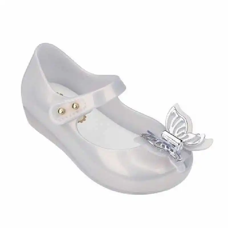 Красивые тапочки с бабочкой для девочек; прозрачная обувь с открытым носком; обувь для мамы и дочки; пляжные шлепанцы для бассейна