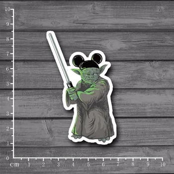 

Yoda lightsaber Star Wars waterproof Suitcase Stationery Stickers Luggage For Kids Toys Notebook On Laptop Stickers[Single]