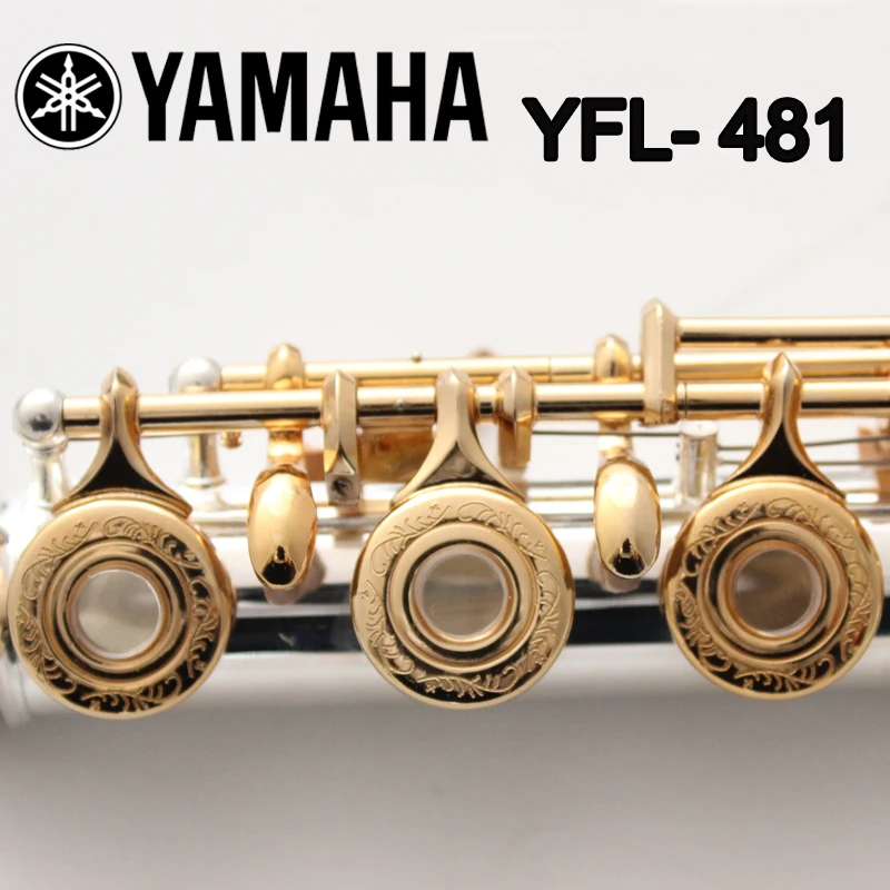 Free Shipping Brand New Japan Flute YFL 481 Standard Gold Key Gold