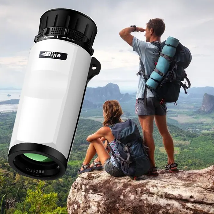 

BIJIA Roof BAK - 4 Monocular Night Vision Function Prism 10 x 32 Monocular 378FT / 1000YDS for Bird watching hunting 2017