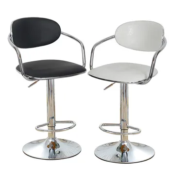 

Bar stool Nordic wrought iron bar chair bar stool rotating lift home backrest cashier front desk high stool