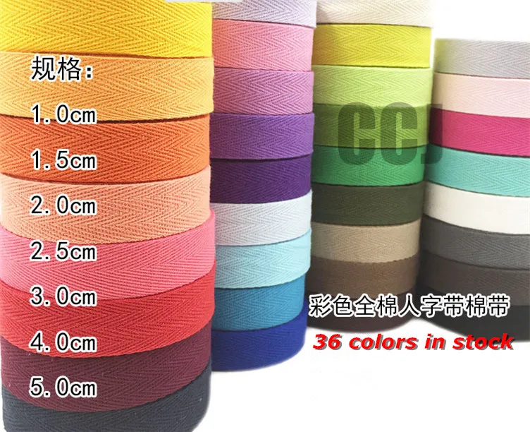 36 Цвета 20mmx50yard хлопок Тесьма овсянка "елочка" twill фартук Вышивание Клейкие ленты в полоску