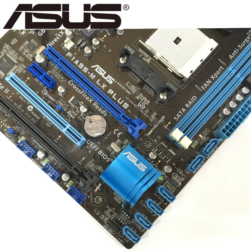 Asus оригинальная F1A55-M LX PLUS настольная материнская плата A55 Socket FM1 DDR3 32G для A/E2 оригинальная б/у материнская плата в продаже