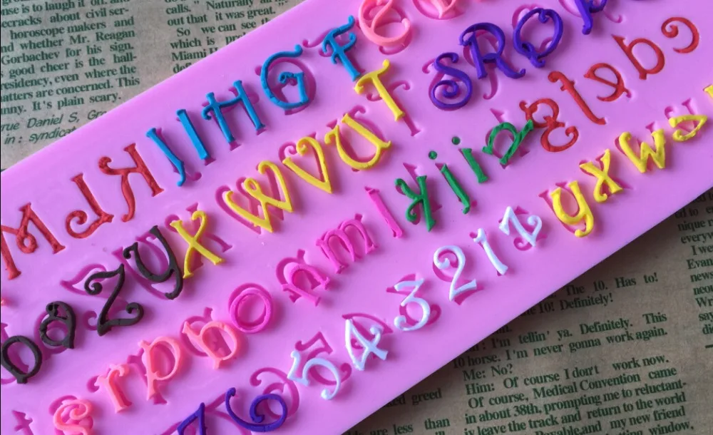 

1PCS Digitals & Letters Shape Lace Mold Cake Mold Cake Decorating Tools Mold Silicone Mold Fondant Silicone Cake Tools E064