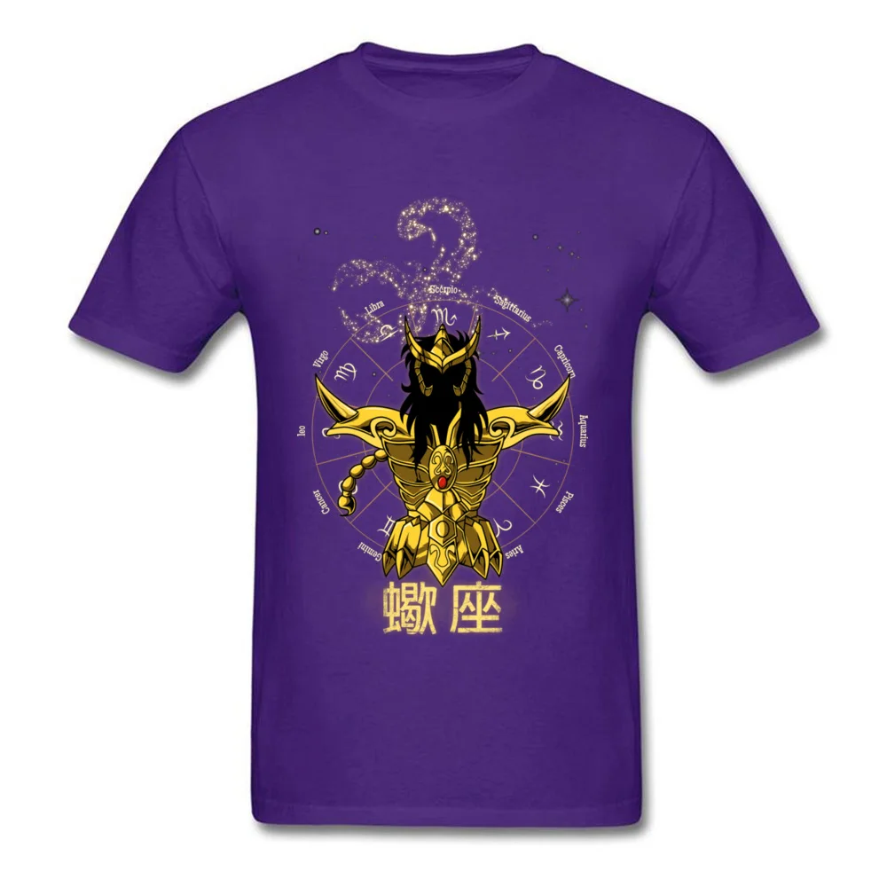 SCORPIO Tees Brand Round Neck Customized Short Sleeve All Cotton Men Top T-shirts Design Tee Shirts Wholesale SCORPIO purple