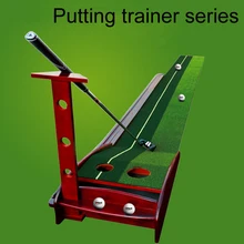 Golf Putter whip Indoor swing grip Trainer with Solid Putting Practice pace your putt poop with Automatic Return Fairways