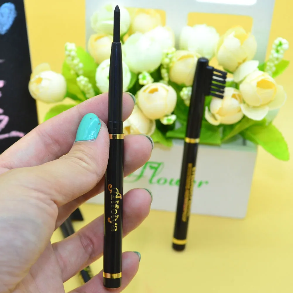 High Quality Eyeliner With Brush Brush Comb Metal Upscale Eyeliner