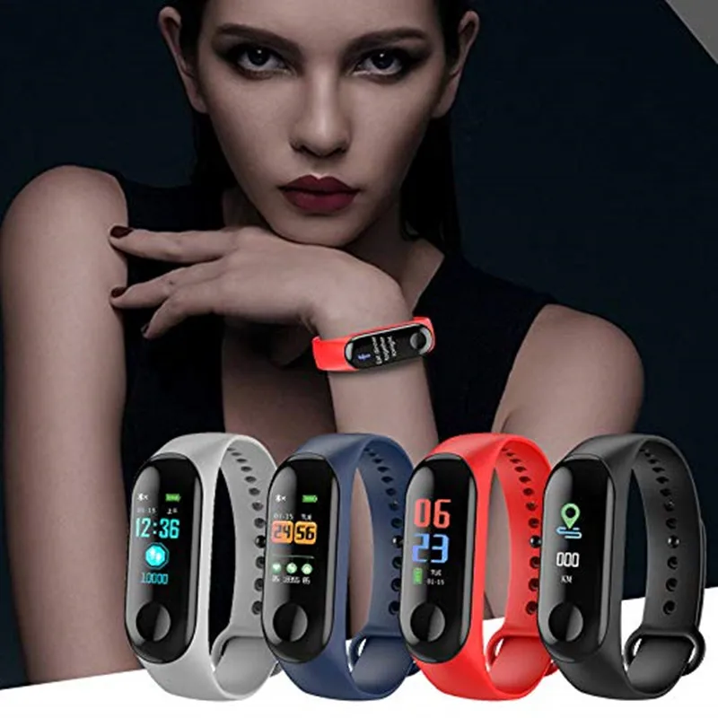 

M3 Smart Wristband Long Standby time 0.78 inch OLED Touch Display Vibration Alarm Calories burned measuring Sedentary reminder