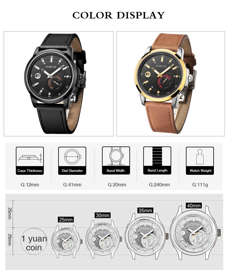 Mige 2018 топ продаж брендовые механические часы со скелетом черные коричневые кожаные спортивные водонепроницаемые автоматические мужские