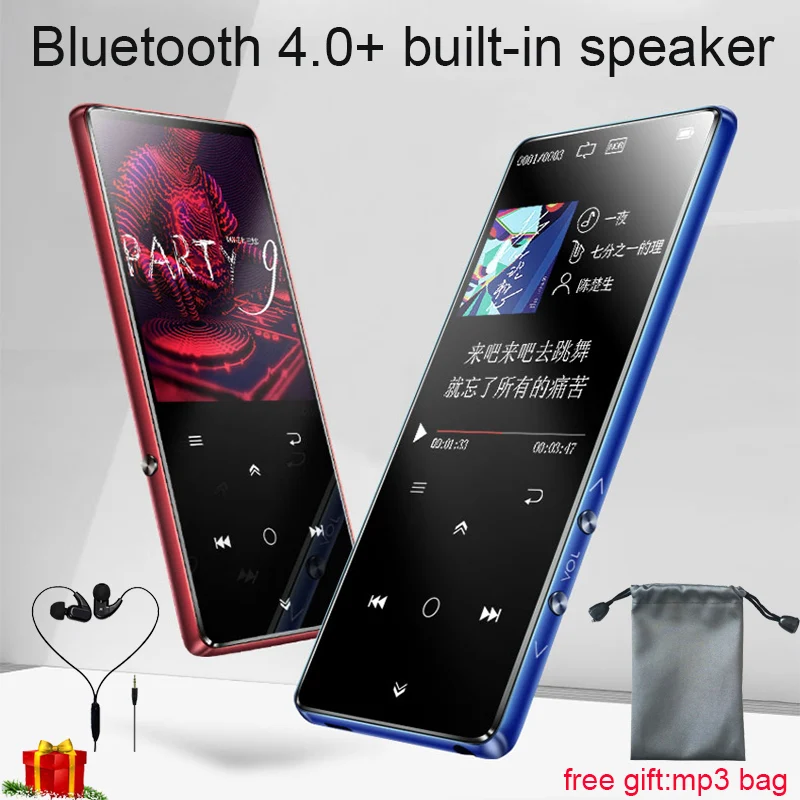 Экран 2,4, 16 ГБ, Lossle, музыкальный mp4-плеер, поддержка Bluetooth 4,0, sd-карта, поддержка до ГБ, fm-радио, встроенный динамик, MP4-плеер