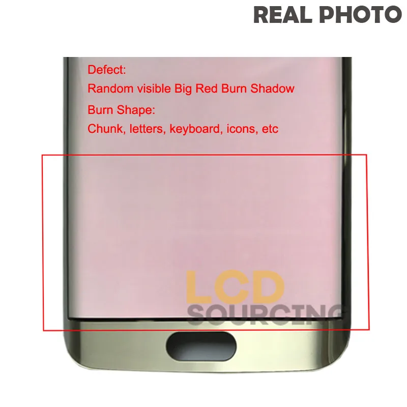Красная горящая Тень для samsung Galaxy S6 Edge G925/S6 Edge Plus G928 ЖК-дисплей кодирующий преобразователь сенсорного экрана в сборе с рамкой