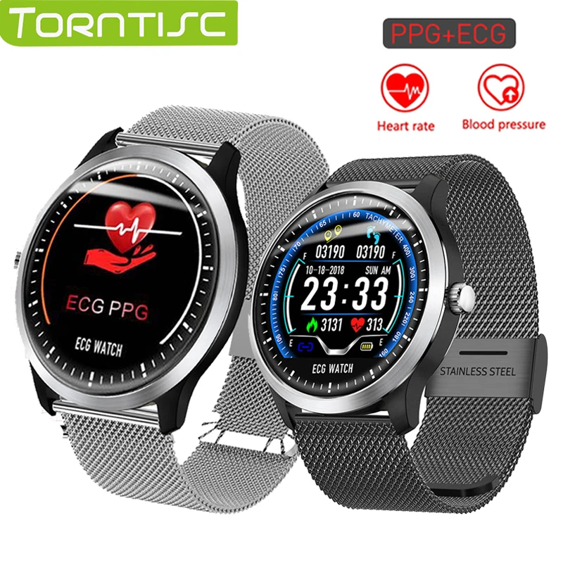 

2019 Torntisc N58 Smart Watch Men Women ECG PPG IP67 Waterproof Heart Rate Monitor Blood Pressure SmartWatch For The Aged