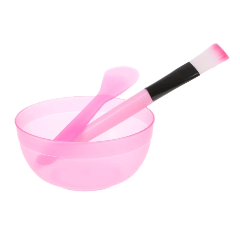 3 in 1 New Hot 1PCS DIY Facial Face Mask Mixing Bow Brush Spoon Set Cosmetic Makeup Tool Kit